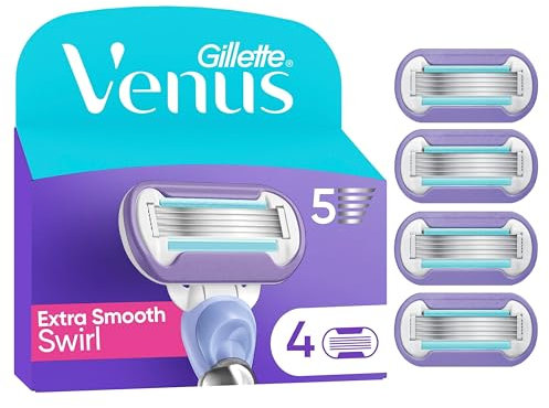 Gillette Venus Extra Smooth Swirl Damen Rasierklingen, 4 Ersatzklingen