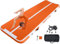MEKETUM Air Track Tracking Matte 2m 3m 4m 5m 6m 10/20 cm Hoch Turnmatte Aufblasbar Gymnastikmatte Rutschfest Sportmatte für Zuhause/Training/Tumbling/Yoga/Outdoor/Fitness (Vitalität Orange, 2m10)