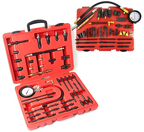 Tester di compressione, misuratore di compressione fino a 40 bar, tester di compressione per auto, camion, navi, motori diesel