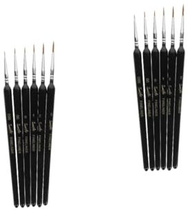 COHEALI 12 Stk Hook-Line-Stift-Set pinselstifte zeichnen stifte Traditioneller Pinsel für chinesische Kalligrafie Pinselstift für kleine Modelle Kalligraphiepinsel weiches Fell Black