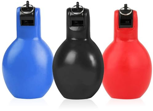 RTUOHUIN Handpfeife Sportunterricht 3 Stück Schiedsrichter Pfeife, Trillerpfeife Laut Notfall Set, Best Sporting Handpfeife für Schiedsrichter, Sportlehrer, Hundetrainer, Trainer Zubehör Fußball