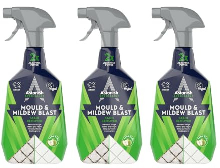 Astonish Specialist Extra Strength Mould & Mildew Stain Blaster Spray, for Fast Mould Removal, 3 x 750ml