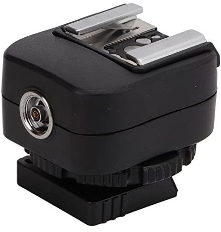 ZJchao Foot R50 a Adaptador de Zapata TF‑334 con Puerto de Conexión de Sincronización de PC Adicional para Flash de Cámara