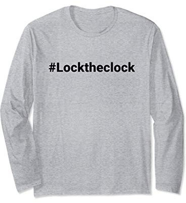 Sperren Sie die Uhr, keine Sommerzeit mehr. Langarmshirt