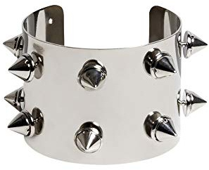 Boland 64418 nitarmband punk, unisex – vuxna, silver