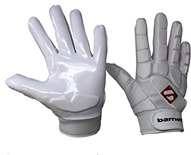 Barnett FKG-03 Blanc (M) Gants de Football américain de Linebacker Pro, LB,RB,Te
