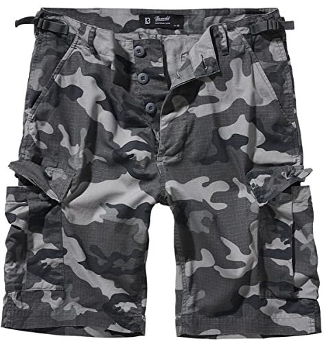 Brandit BDU Ripstop Shorts, Farbe: Grey camo, Größe: L