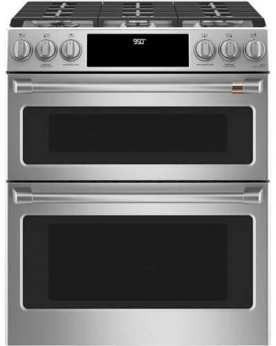 GE C2S950P2MS1 Cafe 30 inch Smart Double-Oven Range With Convection Bundle with Premium 3 YR CPS Enhanced Protection Pack