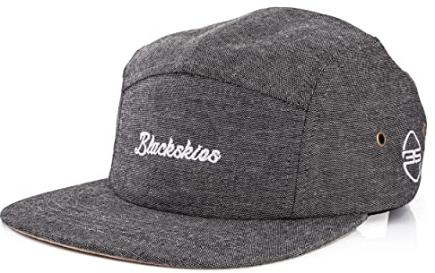 Blackskies® EOS Vol. II 5-Panel Cap | Camp Damen Herren Baseball Mütze Kappe Surfer Skater Snapback Strapback Jeans Denim Schwarz