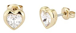 Ted Baker Han Crystal Heart Stud Earrings For Women (Gold/Crystal)