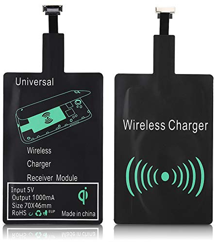 Receptor de Carga Inalámbrico Tipo C/Micro USB, Chip Receptor de Cargador Inalámbrico Qi, para 10/6T/7/7 Pro, para /para /para , etc. (Micro USB)