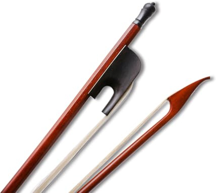 YoungMonic Violin Bow Full Size 4/4 Carbon Fiber Violin Bows Brazilwood Baroque Bows Well Balance Bow Lightweight Fiddle Bow Mongolian White Horse Hair for Student Professional (01)