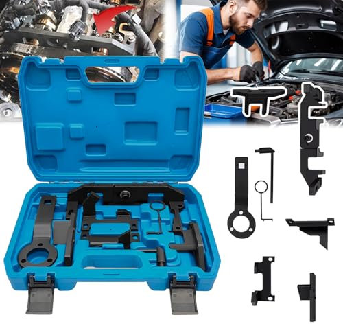 Attrezzo per Cinghia di Distribuzione Del Motore, Set di Strumenti per La Regolazione del Motore Compatibile per Citroën, Opel, PSA, Peugeot 1.0 VTi 1.2 VTi 108 208 308 2008, OEM 0109-2A, 0109-2B