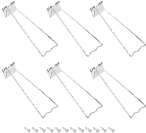 PATIKIL 5.94 Supporto A Cavalletto, 6 Pezzi Supporto Posteriore Per Cornici Foto In Metallo Con Viti Per Cornici Artistiche Quadri Display, Tonalità Argento