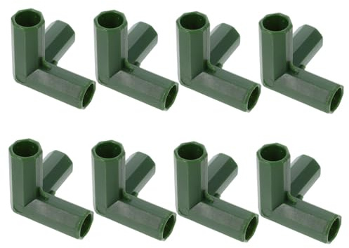 Veemoon 8piezas Conectores De Codo Accesorios Carpas Invernadero Fácil Montaje