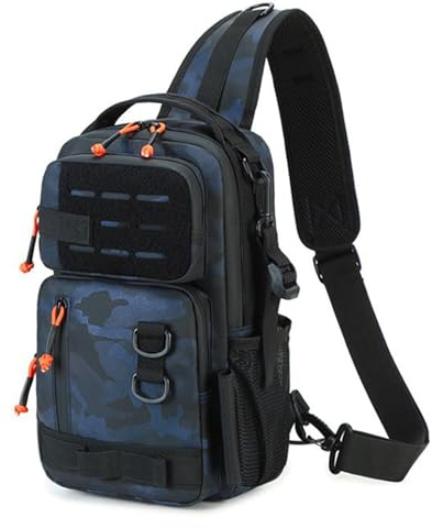 Générique Sac À Dos De Pêche - Sac à Dos de Chasse Robust | Fournitures De Pêche pour Sports De Plein Air avec Sac Messager en Eau Douce Et Eau Salée pour Voyage Camping