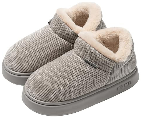 Thigies Chaussons Femme Hiver Chaud Pantoufles, Bottes Fermées Légères et Antidérapantes, Adaptées pour l'intérieur et l'extérieur, Cadeaux pour Hommes, Adolescents et Adultes