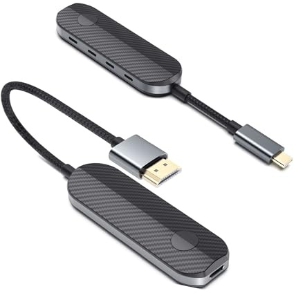 Dibdib - Transmisor y Receptor HDMI inalámbrico, Adaptador de dongle de Pantalla HDMI 1080P HD para transmisión de vídeo/Audio Desde Ordenador portátil/PC a HDTV/proyector, no Requiere configuración