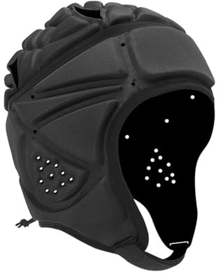 Fotbollssäkerhetsmössa - Mjuk vadderad huvudbonad, justerbart skyddsskal, lätt träningshjälm, bekväm, andningsbar sportutrustning | Fotboll säkerhetshatt för ungdomar barn vuxna
