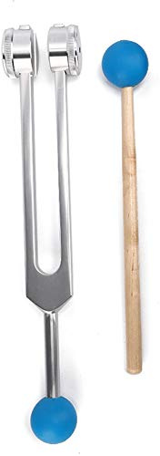 Pongnas OM136.1Hz Stämgaffel Yoga Meditation Energiläkning Stämgaffel Av Aluminiumlegering med Hammare för Stresslindring Smärtminskning Mindrening