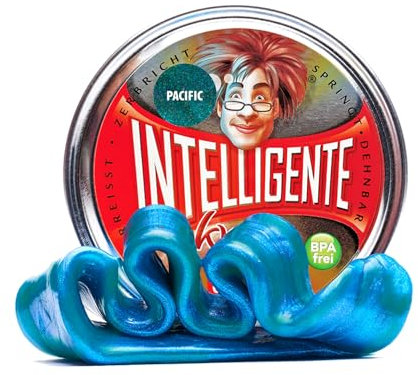 Intelligente Knete - Das Original! Pacific mit Marmor-Effekt - Kinderknete und Therapieknete in einem - Besser als jeder Stressball! Für Kinder und Erwachsene (Standard-Dose, 80g)