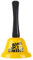 VABNEER Handglocke Glocke Klingel Hand Tischglocke Rezeptionsklingel Tischklingel Anrufsglocke (Gelb)