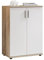 Bobby Kommode in Old Style Optik, Weiß - Modernes Sideboard mit viel Stauraum für Ihren Wohnbereich - 60 x 82 x 35 cm (B/H/T)