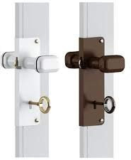 PEBSHOP Serratura A Gancio con POMOLO (Colore Marrone)