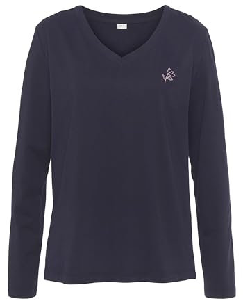 s.Oliver Damen 88492448 T-Shirt, Dunkelblau, 40-42 EU