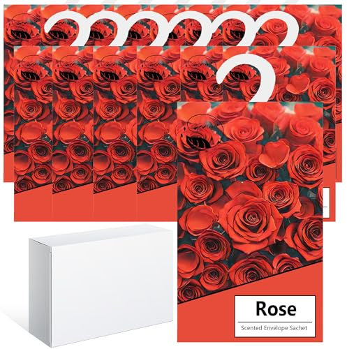 14pcs Profuma Armadio Vestiti, Profumatori Armadio e Cassetti, Profumatore Auto, Profumo Aromi Sacchetti Lavanda Profumati per Armadio Cassetti Armadietti, Scarpiera Deodorante Armadio (Rosa)