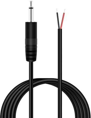 Fancasee 3.5mm 1/8 to Speaker Wire, 10FT 3.5mm TS Mono Male Plug to Bare Wire Pigtail Connector Adapter Repair 3.5mm Jack Audio Cable for Speaker, Trigger Cable