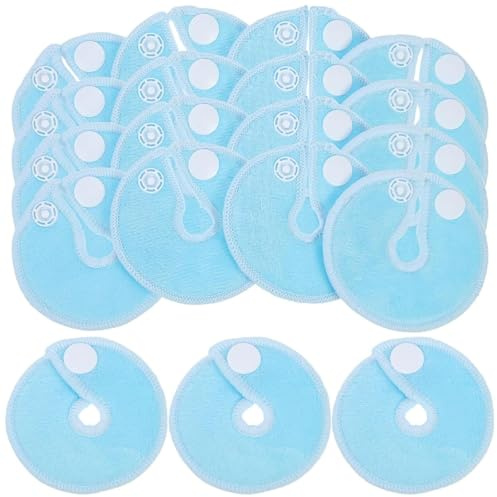 28 Pack G Tube Button Covers G Tube Pads Holder,Cotton Abdominal Feeding Tube Nursing Pads,Reusable Peg Feeding Tube Accessories.Feeding Supplies for Kids Baby Breastfeeding Nursing Care. 3 Inch