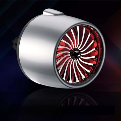 Honseadek Diffuseur d'aromathérapie de voiture pour grille d'aération, désodorisant d'huiles essentielles parfumées de voiture avec lumière LED ambiante, rotation à 360°, compatible avec (lumière
