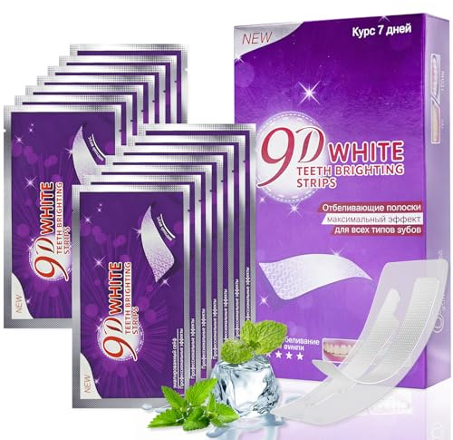 28 Strisce Sbiancanti Teeth, Kit Sbiancamento Reduced Delle Macchie Dentali,Per Lo Sbiancamento E La Pulizia Dei Denti, Ideali Sorriso Bianco E Luminoso.