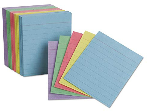 Oxford Mini Ruled Index Cards, Ruled, 3. x 2.5 , Assorted Colors, 200 ea