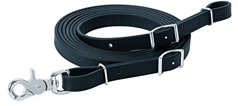 Weaver Leather Brahma Webb Trail Gear Trail Rein, Black, 5/8 x 10'