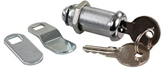 JR Products 00335 Standard Compartment Door Key Lock - 1-3/8