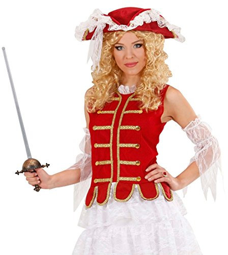 NET TOYS Musketier Degen Mittelalter Schwert mit Scheide 68cm Piraten Florett Karneval Waffe Rapier Ritter Kostüm Accessoire
