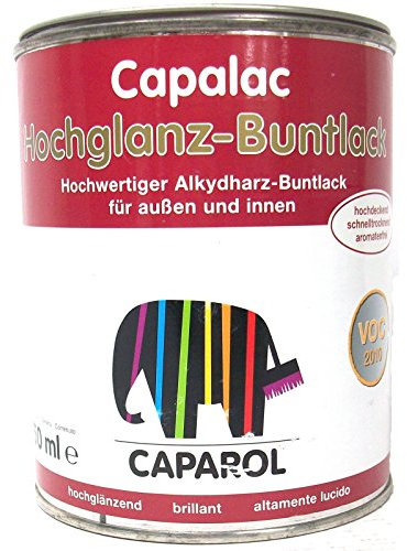 Caparol Capalac Buntlack hochglänzend, 0,75 Liter in Schokoladenbraun