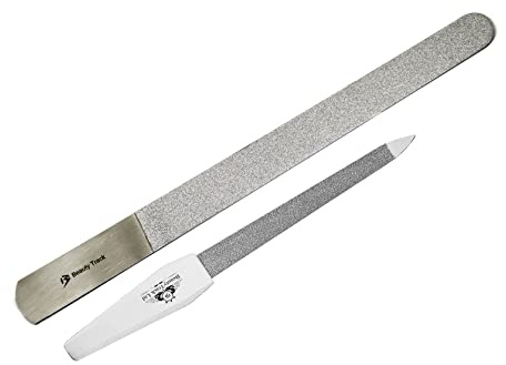 Nail File - Diamond Deb - Nail File Set - Foot dresser Stainless Steel - Double Sided Diamond Dust Coating - Podiatry Foot care Instruments - Professional Quality Product - Chiropody File
