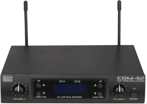 DAP-Audio COM-42 Mikrofonset - 2 Mikrofone + 1 Empfänger