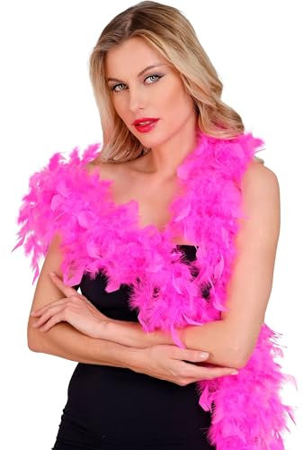 W WIDMANN MILANO Party Fashion - Federboa, Länge circa 180 cm, Feder-Schal, Accessoire, Kostüm, Karneval, Halloween