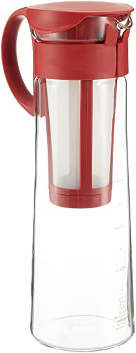 Hario Cold Brew Coffee Pot Mizudashi Red 1000ml, Large