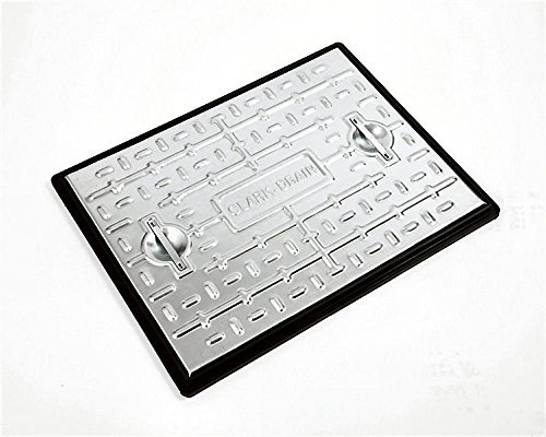 Clark Drain 600 x 450mm Galvanised S/S Pedestrian 2.5T Manhole Cover PC6AG