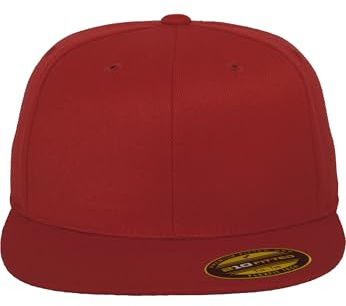 Flexfit Erwachsene Mütze Premium 210 Fitted, rot (red), S/M