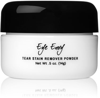 Eye Envy Tear Stain Remover Powder for Dogs and Cats. 100% Natural, Safe. Apply Around Eyes. Absorbs and Repels Tears. Keeps Area Dry. Treats The Cause of Staining. Made in The USA. (14g/.5 oz)