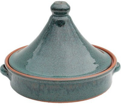 Amazing Cookware Tajine, Terrakotta, 25 cm Peacock Green
