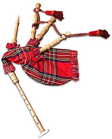 McWilliams Mini Miniatur Dudelsack, Dudelsack für Anfänger, spielbares Spielzeug, Geschenk (Royal Stewart)