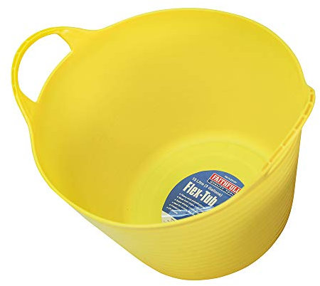Faithfull Bac flexible en polyéthylène - 15 l - Jaune, jaune, FAIFLEX15Y