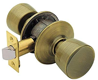 Schlage F10 BEL 609 16-080 10-027 Bell Hall and Closet Knob, Antique Brass
